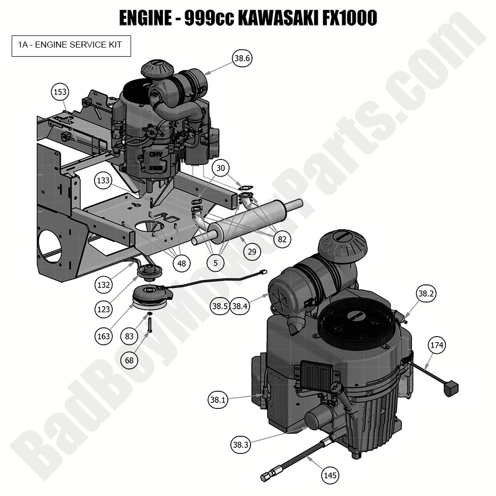 2019 Rebel Engine - 999cc Kawasaki FX1000